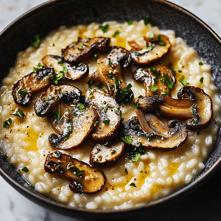 Oven Risotto With Crispy Roasted Mushrooms