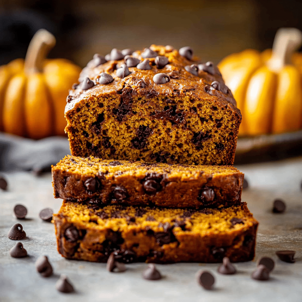 Pumpkin Chocolate Chip Bread