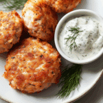 Salmon Croquettes With Dill Sauce