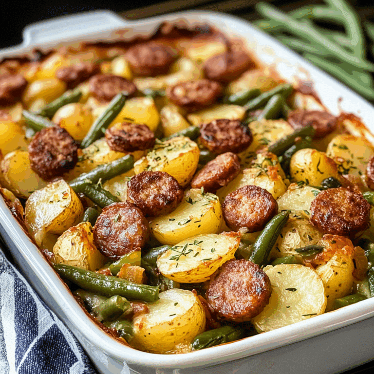Sausage Green Bean Potato Casserole