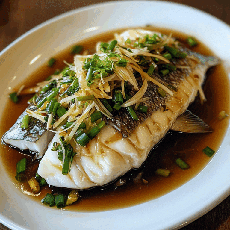 Steamed Whole Fish With Ginger, Scallions, and Soy