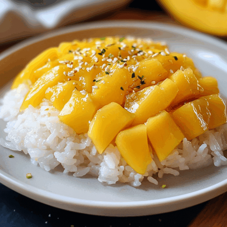 Sticky Rice With Mango