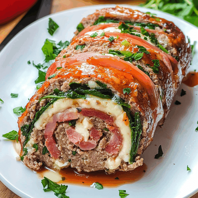Stuffed Meatloaf Roll