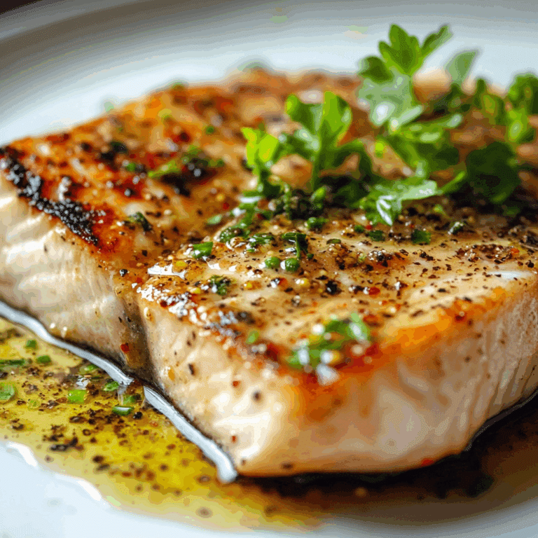 Swordfish Steaks With Peppercorn Butter