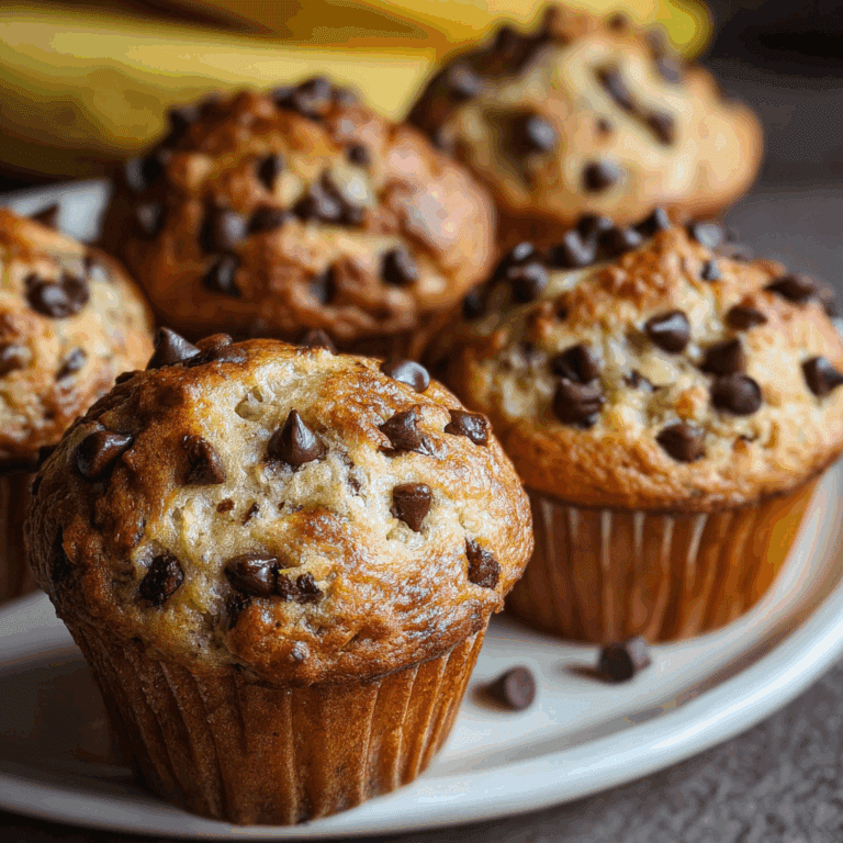 Banana Chocolate Chip Yogurt Muffins