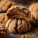 Biscoff Filled Crinkle Cookies