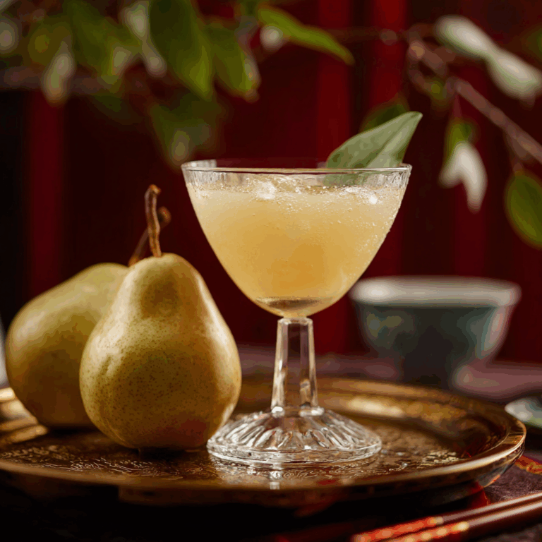 Chinese New Year Asian Pear Cocktail