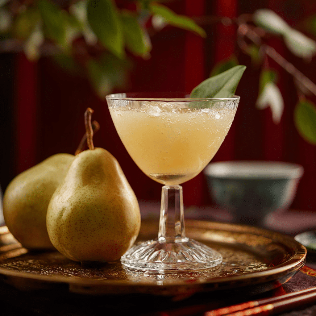 Chinese New Year Asian Pear Cocktail