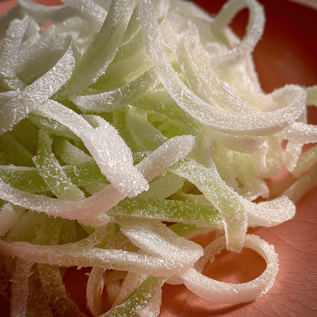 Chinese New Year Candied Coconut Ribbons