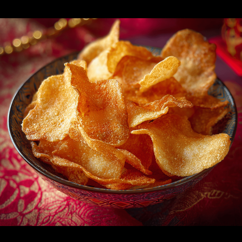 Chinese New Year Fried Arrowhead Chips