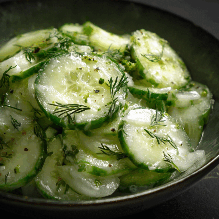 Delicious Grandma's Cucumber Salad