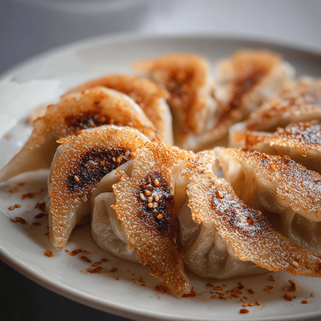 Dumplings with a Crispy Skirt