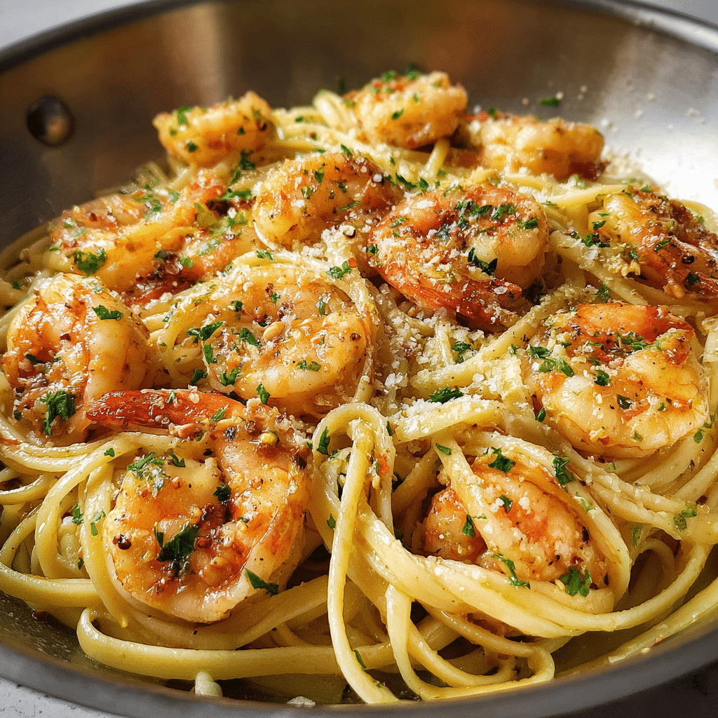 Garlic Shrimp Pasta