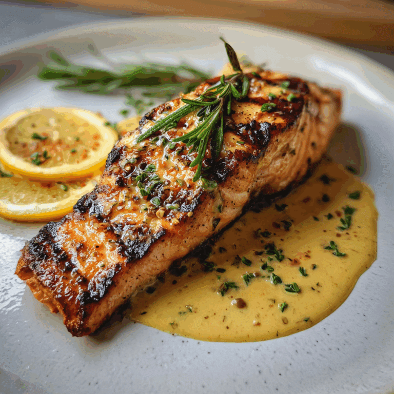 Grilled Salmon with Dijon Mustard Sauce