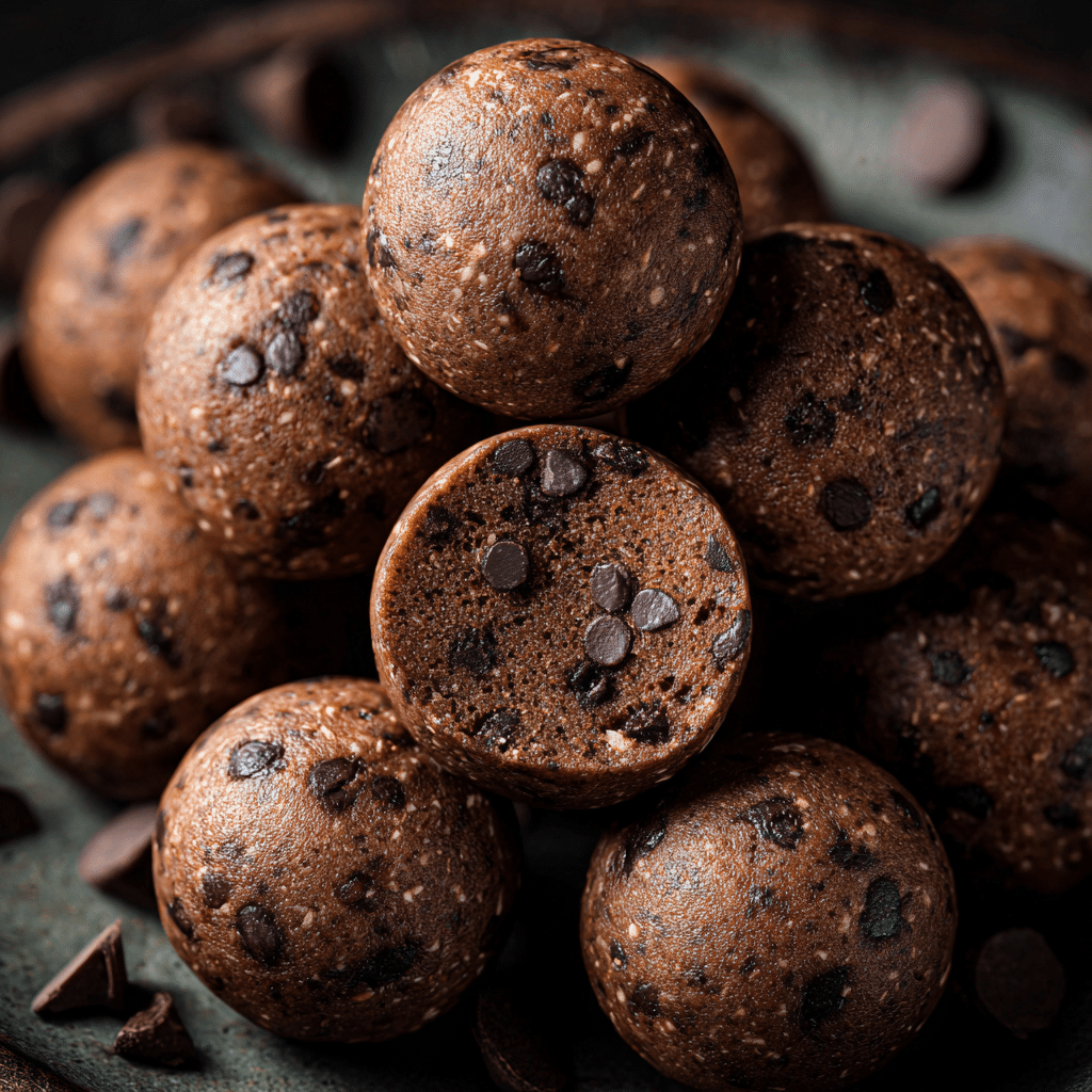 Mint Chocolate Chip Protein Balls