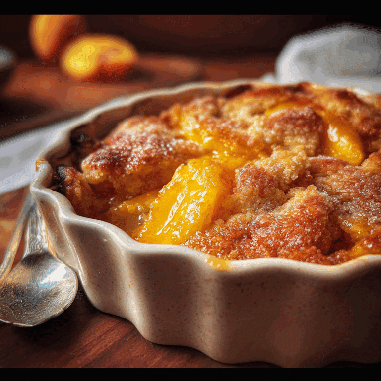 Old Time Oven Peach Cobbler