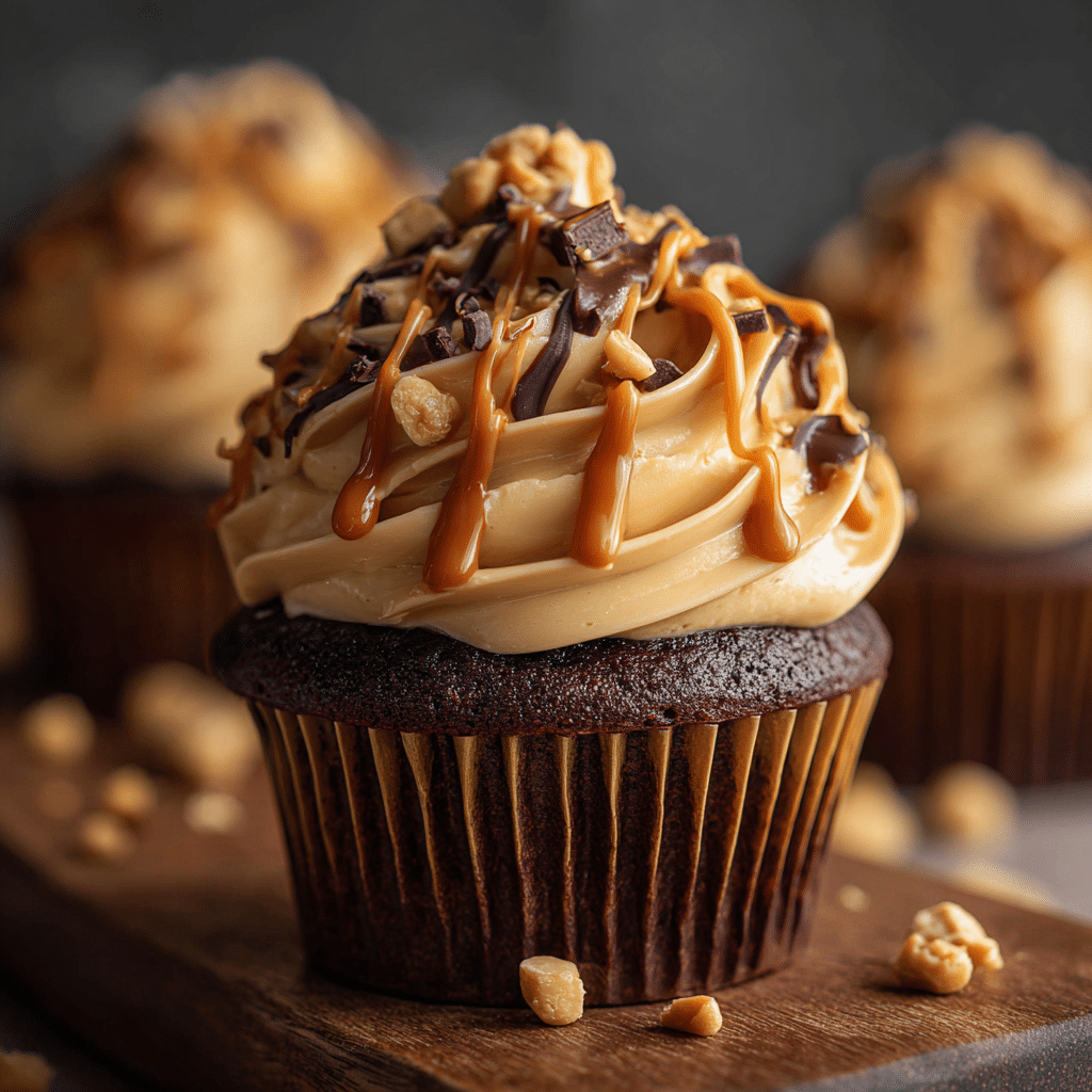 Peanut Butter Filled Cupcakes
