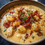 Bacon Cheddar Gnocchi Soup