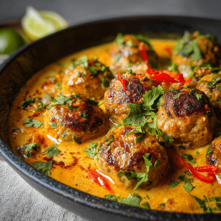 Coconut Curry Chicken Meatballs