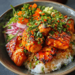 Spicy Salmon Rice Bowl