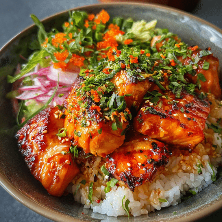 Spicy Salmon Rice Bowl