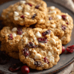 White Chocolate Cranberry Oatmeal Cookies